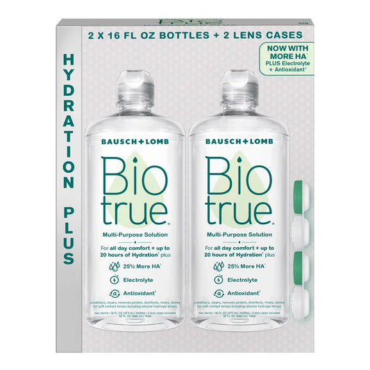 Biotrue Hydration Plus Multi-Purpose Solution, 32 Fluid Ounces