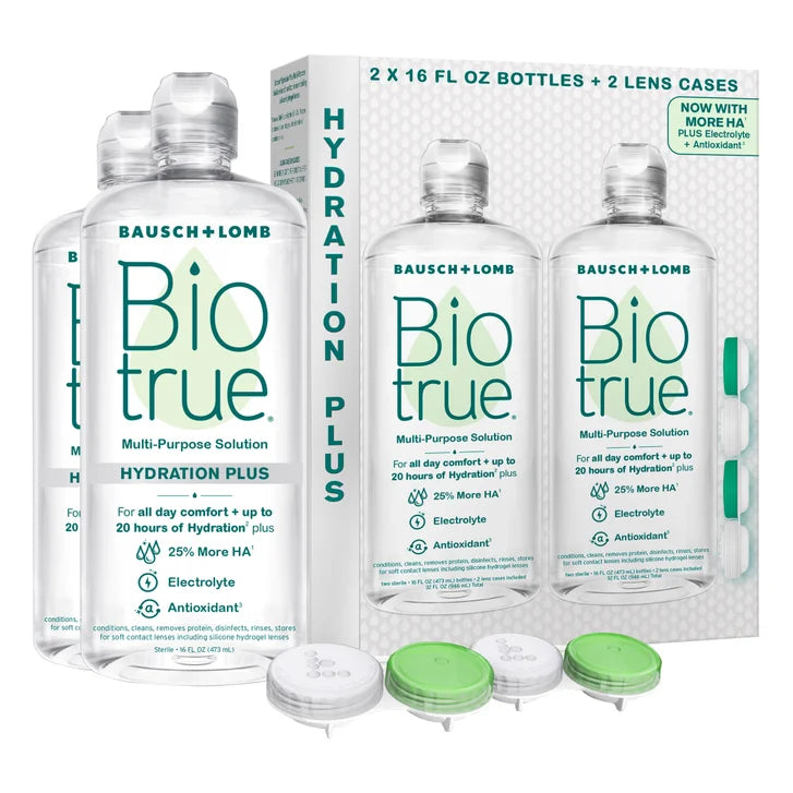 Biotrue Hydration Plus Multi-Purpose Solution, 32 Fluid Ounces
