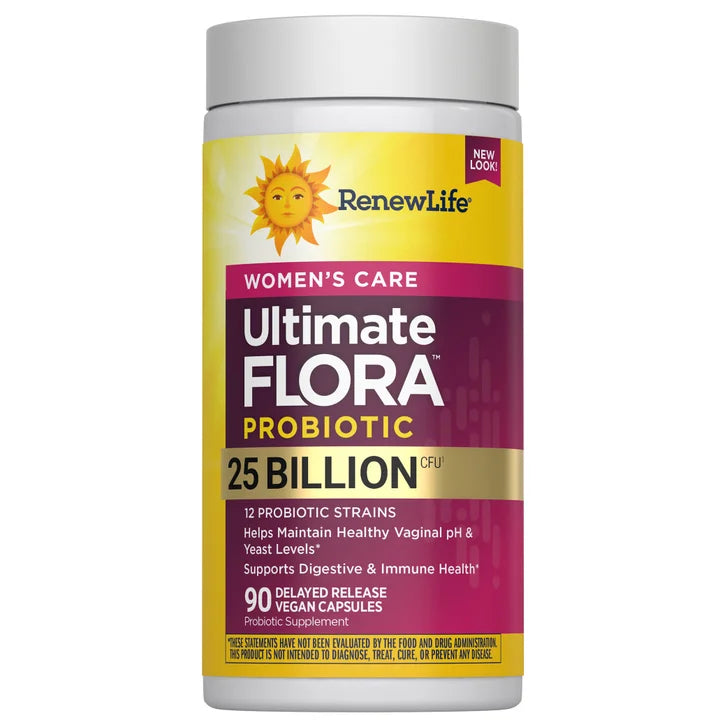 Renew Life Women's Care 25B Probiotic, 90 Count Delayed-Release Vegetarian Capsules