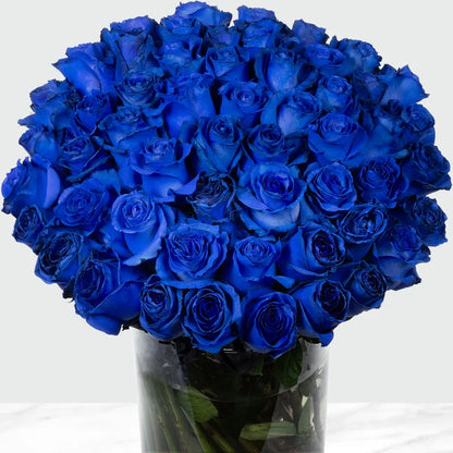 50-stem Blue Roses