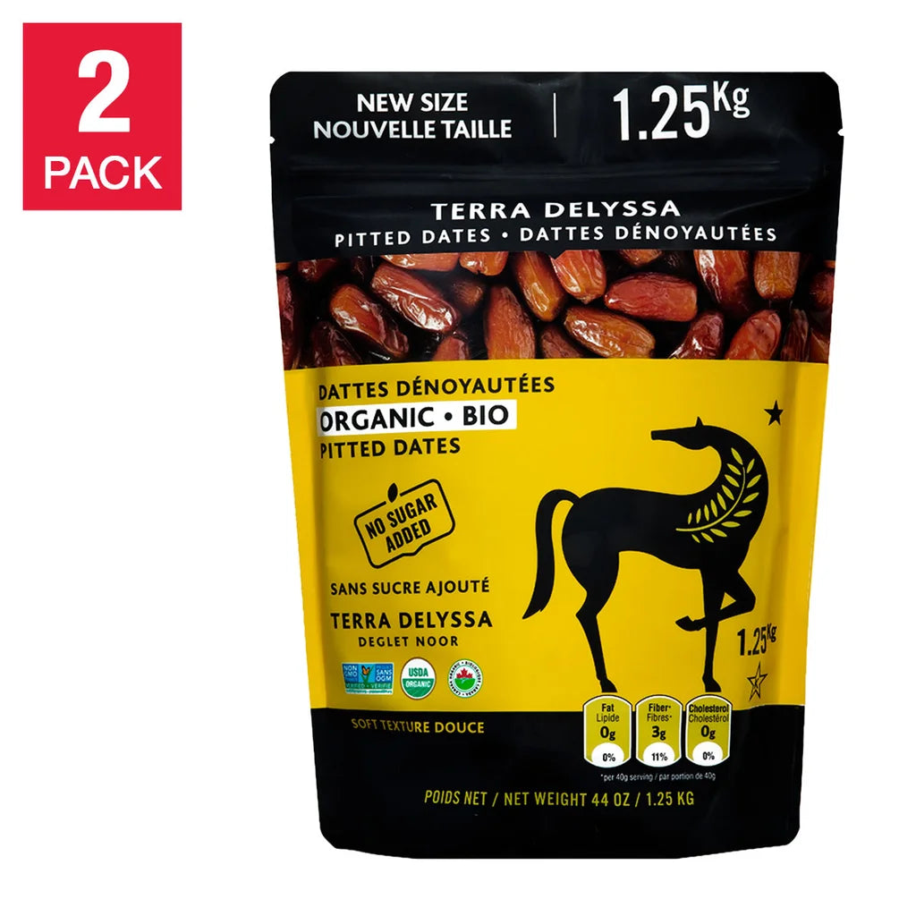 Terra Delyssa Organic Pitted Deglet Noor Dates 2-pack (44 oz. each)