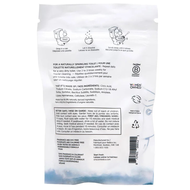 The Unscented Company Toilet Bowl Cleaner Tabs, 132-count