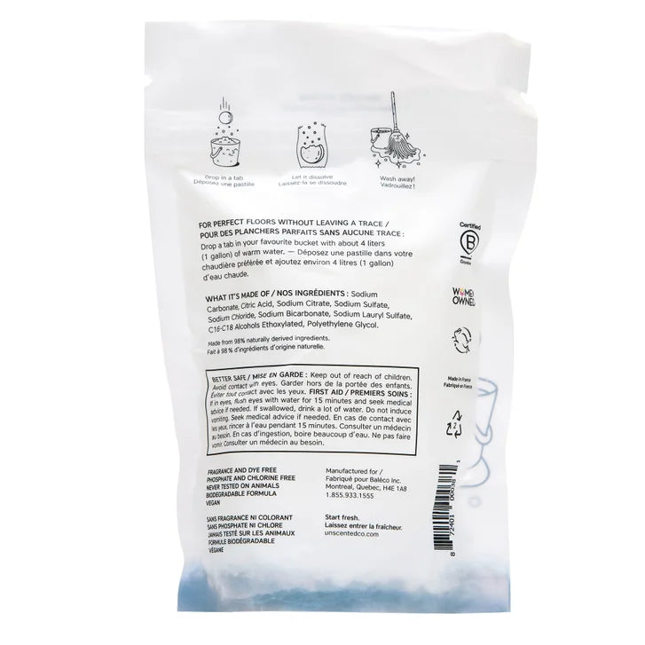 The Unscented Company Floor Cleaner Tabs, 132-count