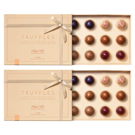 Ethel M Chocolates Truffles Collection, 2 Pack, 24 Pieces Total