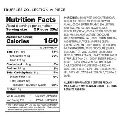 Ethel M Chocolates Truffles Collection, 2 Pack, 24 Pieces Total