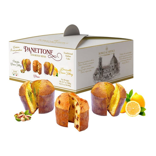 Borgo de Medici Assorted Mini Panettone, Variety Pack, 9-pack