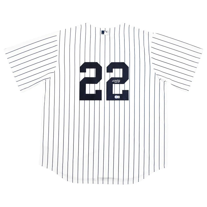 Juan Soto Autographed New York Yankees White Pinstripe Nike Jersey - Beckett Authenticated