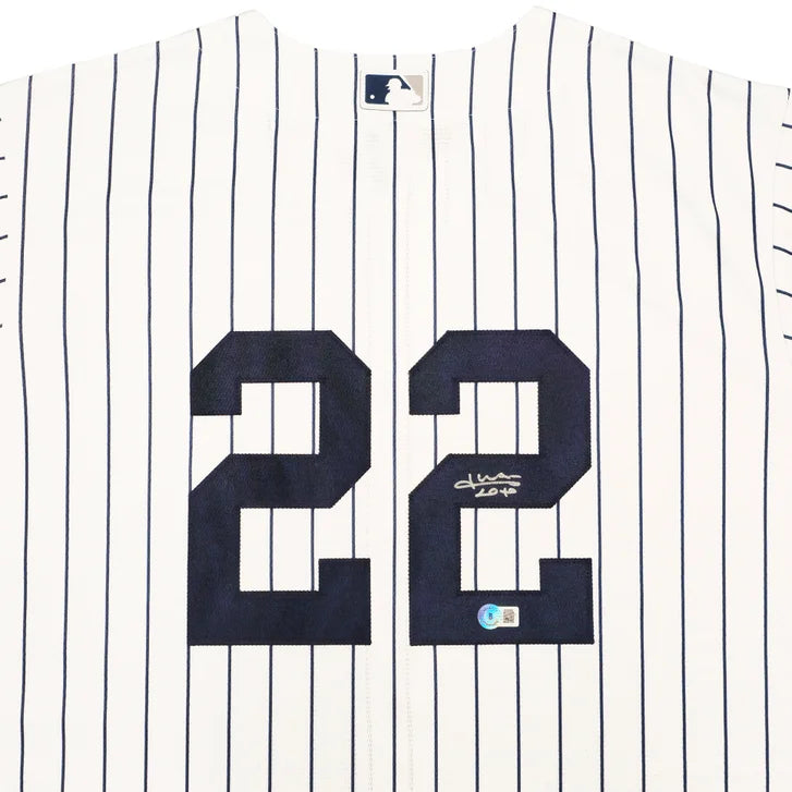 Juan Soto Autographed New York Yankees White Pinstripe Nike Jersey - Beckett Authenticated