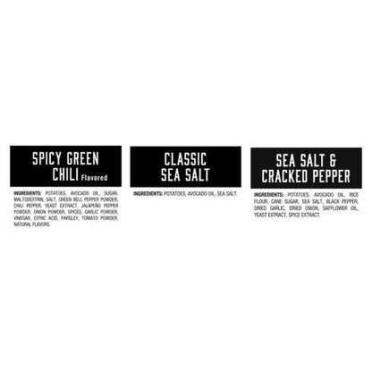 Boulder Canyon Kettle Style Potato Chips, Variety Pack, 1 oz, 36-count