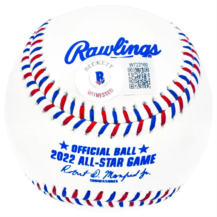 Yordan Alvarez Autographed Official 2022 All Star Game MLB Baseball Houston Astros - Beckett Authenticated