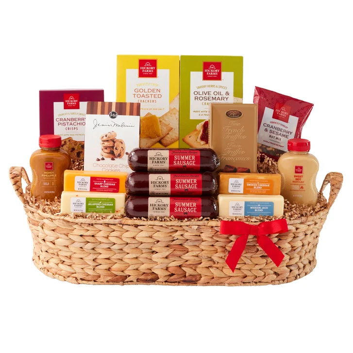 Hickory Farms Grand Holiday Meat & Cheese Gift Basket, 4.86 lbs Total