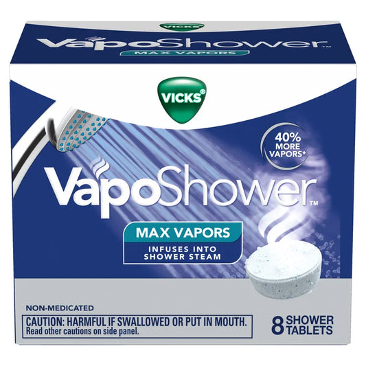 Vicks VapoShower Max Vapors, 8 Shower Tablets