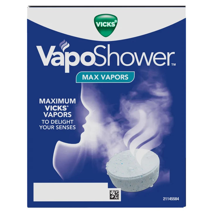 Vicks VapoShower Max Vapors, 8 Shower Tablets