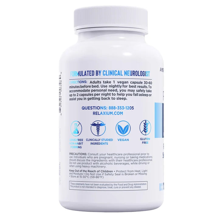 Relaxium Sleep, Drug Free Sleep Support, 120 Vegan Capsules