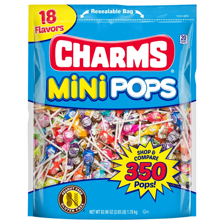 Charms Mini Pops, Assorted Flavors, 350-count