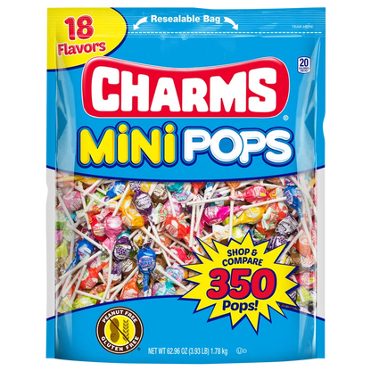 Charms Mini Pops, Assorted Flavors, 350-count