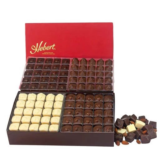 Hebert Candies Premium Chocolate Assortment, 2 lb, 100 Total Pieces