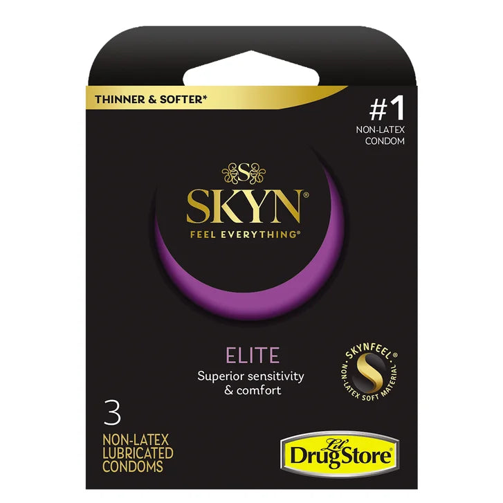 SKYN Elite Non-Latex Condoms, 3 per Box, 6 Boxes