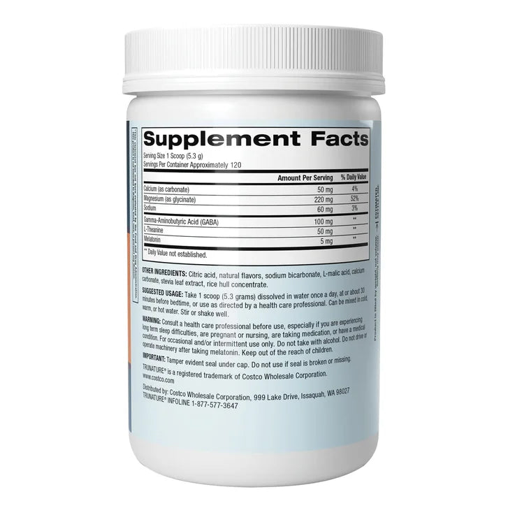 trunature Magnesium Nighttime Powder, 636 Grams, 22.4 oz