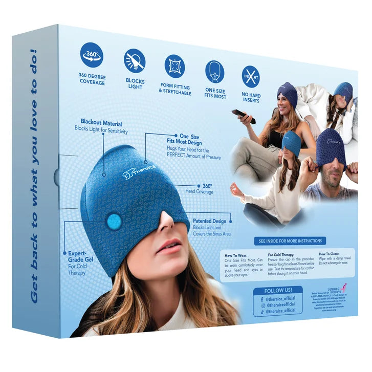 TheraICE Headache Hat, 2-Pack