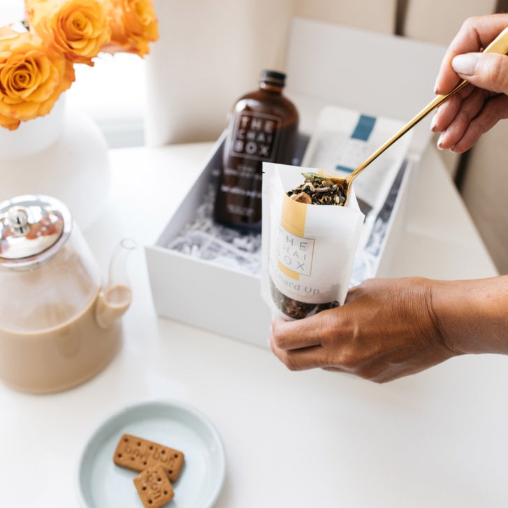 Chai + Biscuits + Stainless Steel Steeper Gift Set