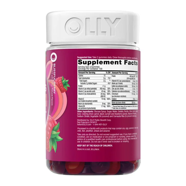 OLLY Women's Multivitamin Gummy, 200 Gummies