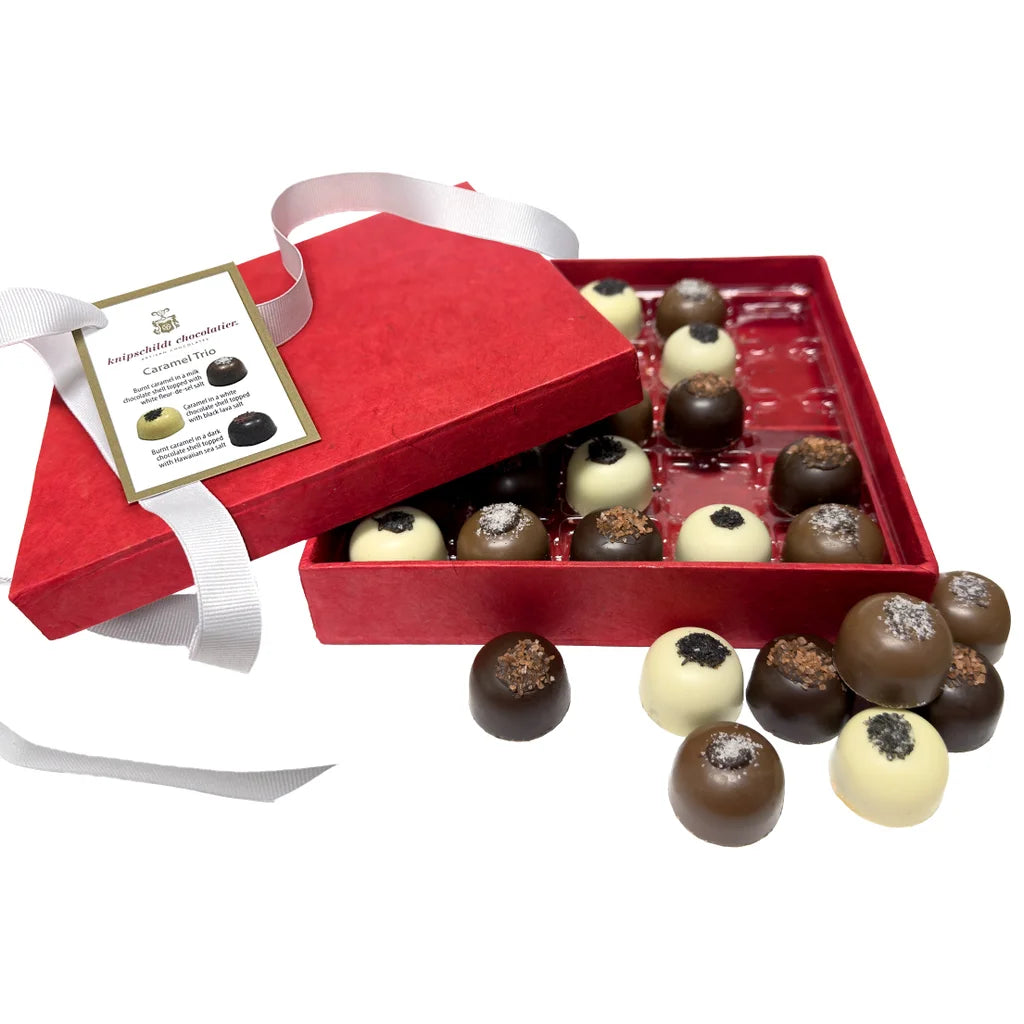 Knipschildt Caramel Chocolate Trio, 8.8 oz, 25 pieces