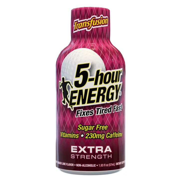 5-hour Energy Shot, XS Transfusion Extra Strength, Ginger Lime Flavor, 1.93 fl. oz, 24-count
