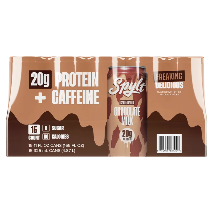 Spylt Caffeinated Protein Milk, Chocolate, 11 fl oz, 15-count