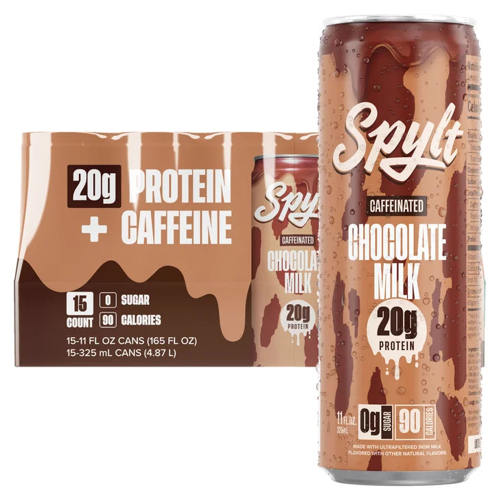 Spylt Caffeinated Protein Milk, Chocolate, 11 fl oz, 15-count