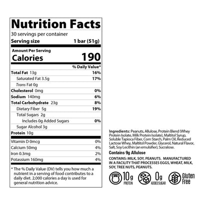 Genius Gourmet Protein Bar, Rolled Nut Bar, 30 Count