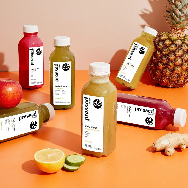 Pressed Juicery 7 Day- Daily Wellness Variety Pack - 35 bottles, 21 Juices & 14 Shots