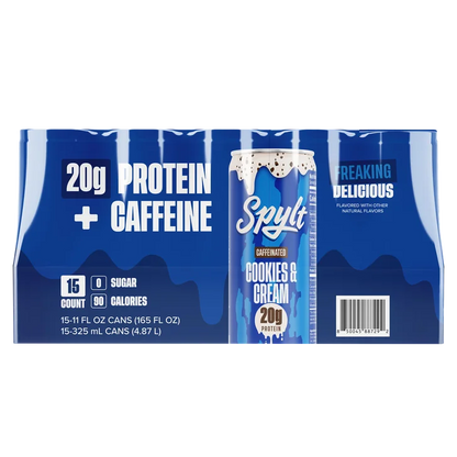 Spylt Caffeinated Protein Milk, Cookies & Cream, 11 fl oz, 15-count