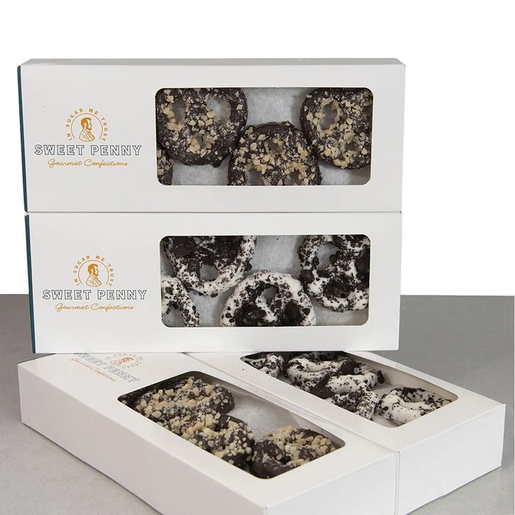 Sweet Penny Toffee and Cookies N' Creme Pretzel Assortment, 64 oz, 60-count