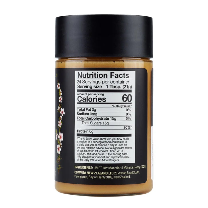 Comvita Certified UMF 18+ (MGO 696+) Raw Manuka Honey (17.6 oz)