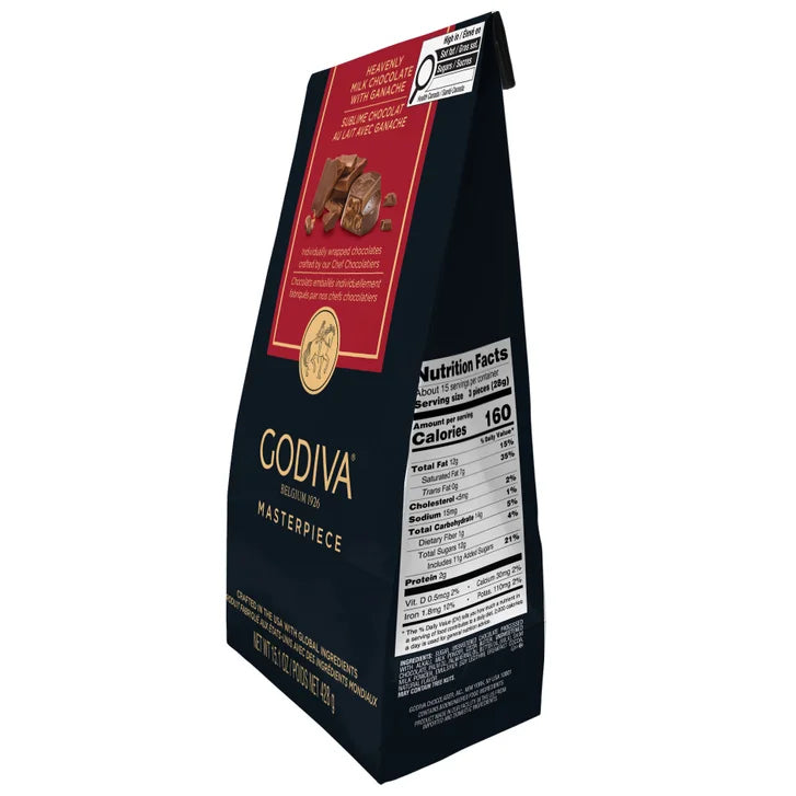 Godiva Masterpiece Milk Chocolate Ganache, 15.1 oz., 4-pack, 60.4 oz. Total