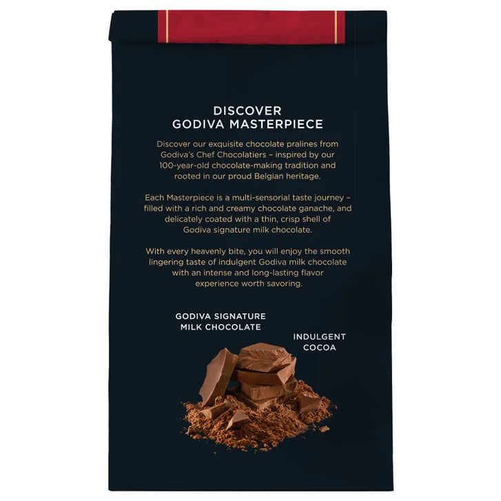 Godiva Masterpiece Milk Chocolate Ganache, 15.1 oz., 4-pack, 60.4 oz. Total