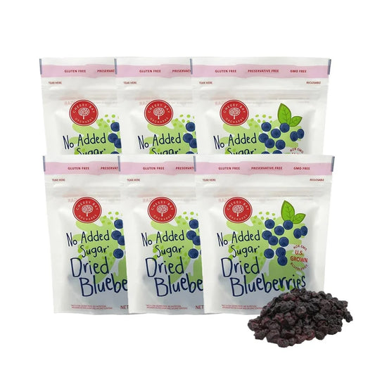 Cherry Bay Orchards No-Added Sugar Dried Blueberries, 3 oz., 6-pack, 18 oz. Total