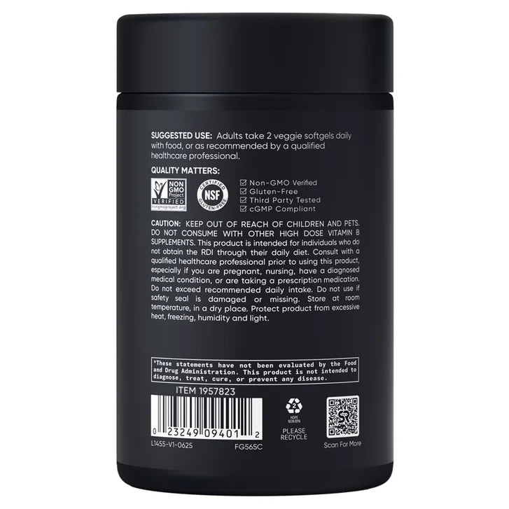 Sports Research Vitamin B Complex, 180 Veggie Soft Gels