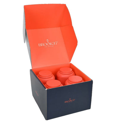 Brook 37 Curated Indulgence Tea Gift Collection, 4 Tins, 80 Tea Bags Total