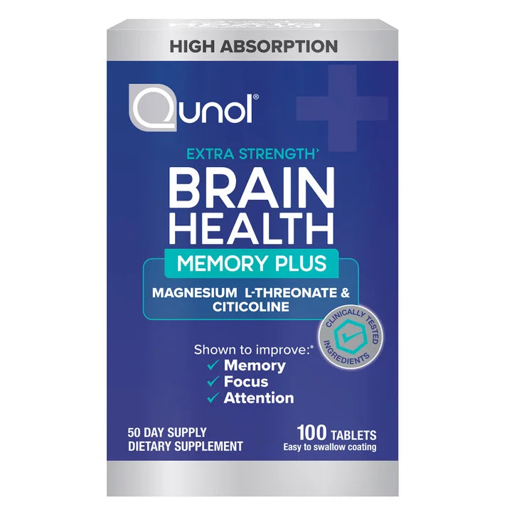 Qunol Brain Health Memory Plus, 100 Count