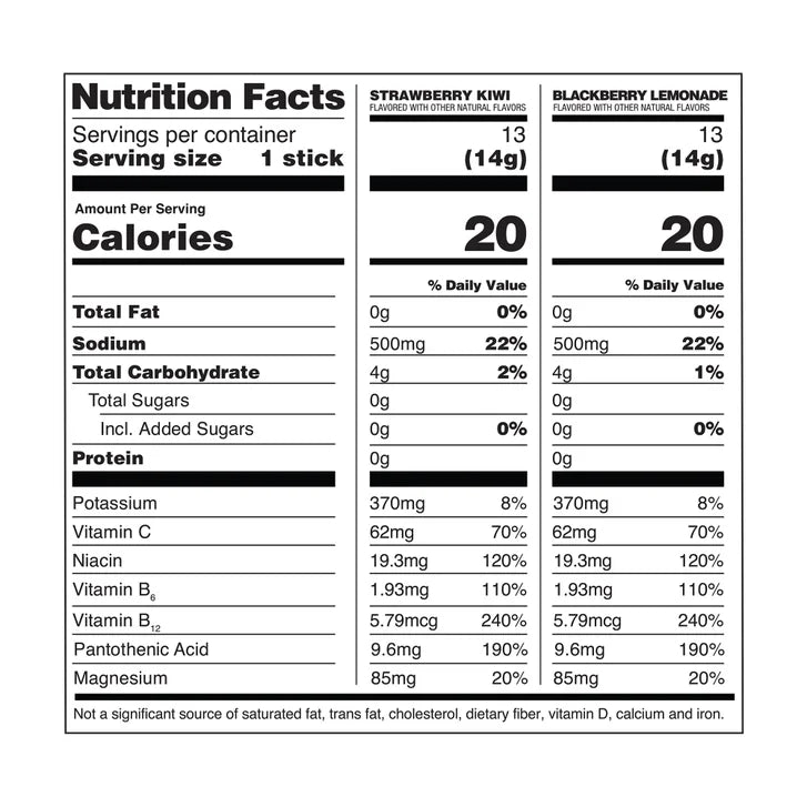 Liquid I.V. Energy Multiplier, 26 Individual Serving Stick Packs in Resealable Pouch, Sugar Free, Variety Pack