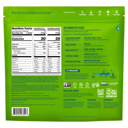 Liquid I.V. Energy Multiplier, 26 Individual Serving Stick Packs in Resealable Pouch, Sugar Free, Variety Pack