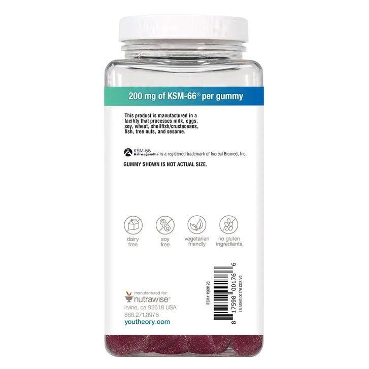 youtheory Ashwagandha Gummies, 180 Gummies