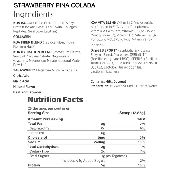 Koa Mana Fuel For Warriors Hydration Drink Mix Variety, 5.9 oz, 2-pack