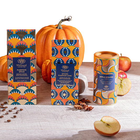 Whittard Spiced Harvest Coffee, Hot Chocolate, and Tea Collection