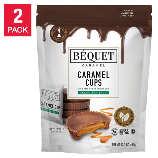 Béquét Chocolate Caramel Cups 17.1 oz., 2-pack