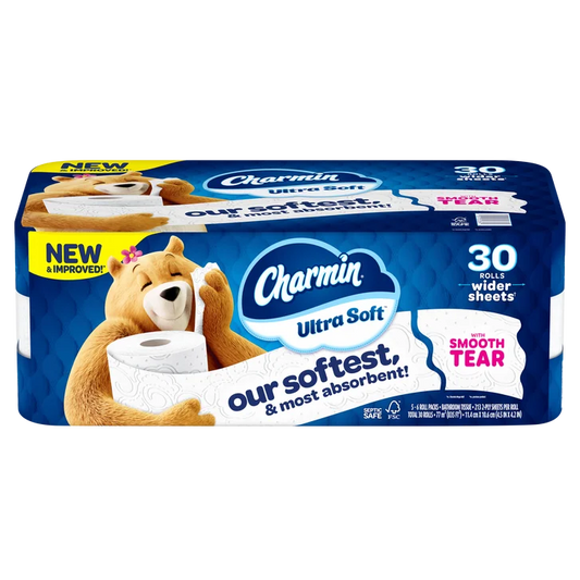 Charmin Ultra Soft Bath Tissue, 2-Ply, 213 Sheets, 30 Rolls