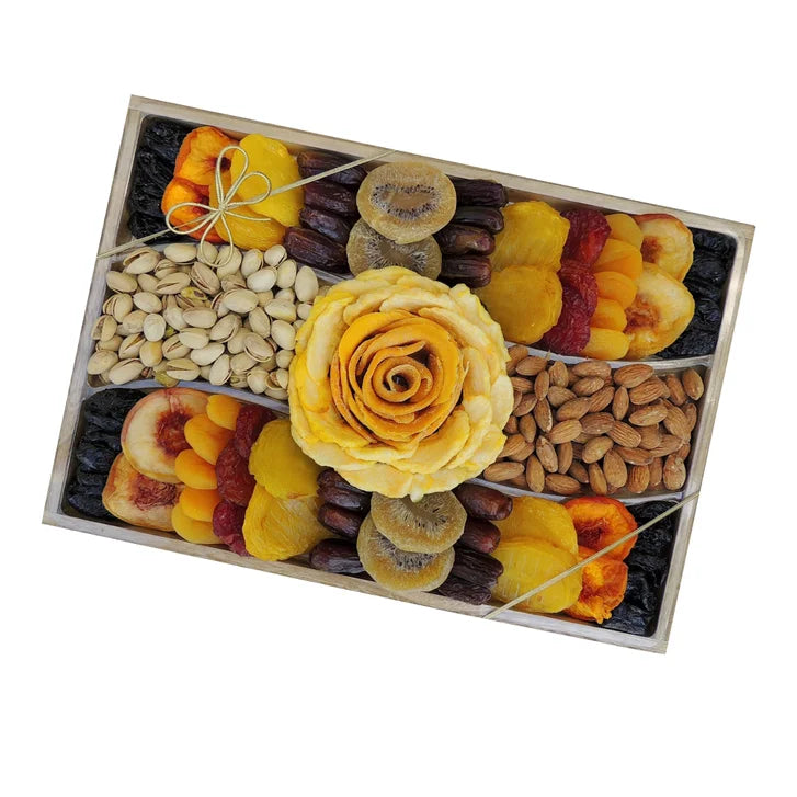 Vacaville Fruit Company Dried Fruit & Nut Wood Gift Tray, 40 oz