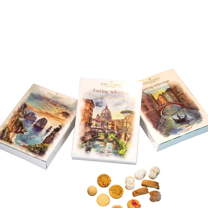Borgo de’ Medici Advent Calendar - Roma, Venezia & Capri 3 Pack Bundle, 36 Total Cookies